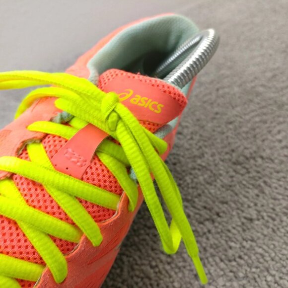 Asics 33 FA Womens Size 8.5 Running Shoes Low Top Sneakers Coral Orange Lace Up - Picture 5 of 12